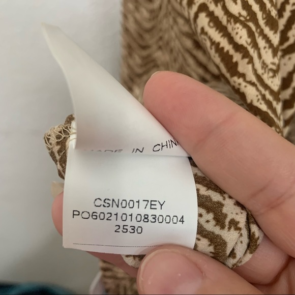 NWT CUPSHE V Neck Wave Pattern Bowknot Back Sleeveless Spaghetti XL - Picture 12 of 14